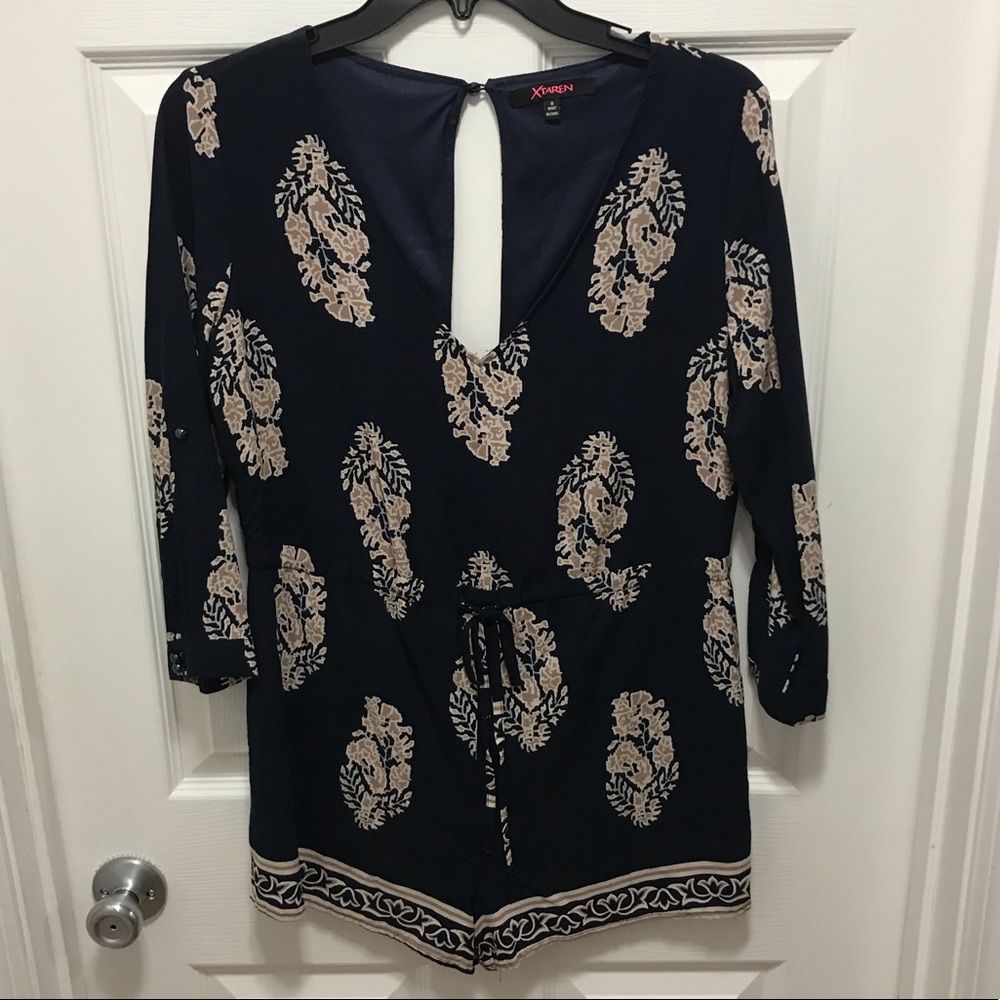 😍Xtaren | Navy Floral Romper - Picture 12 of 12